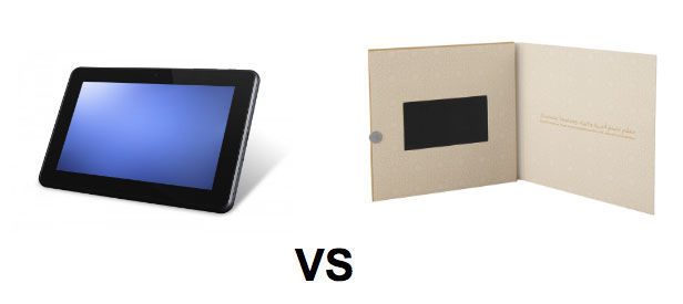 Plaquette vidéo vs tablette tactile